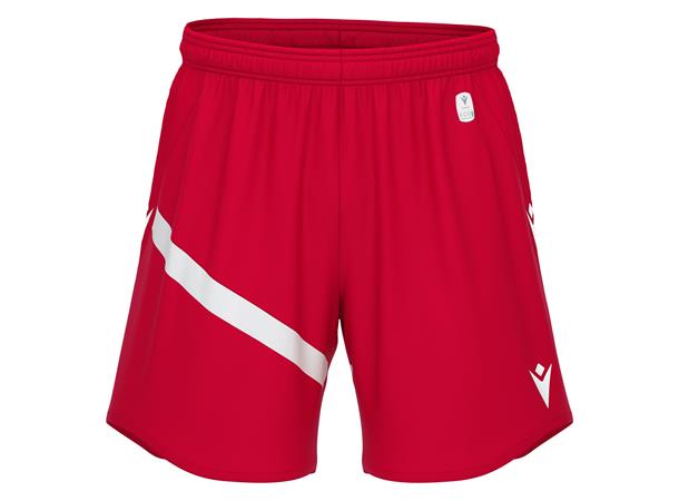 Shen Eco Match Day Shorts RED/WHT 3XL Teknisk shorts i ECO-tekstil - Unisex 